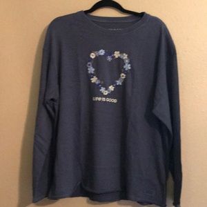 NWT Life is Good long sleeve tee